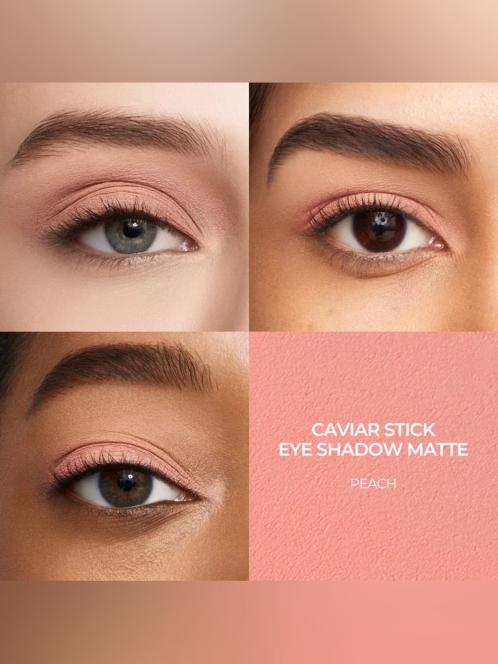 Laura Mercier Peach Matte Caviar Stick Eye Color- waterproof, creamy, longwear